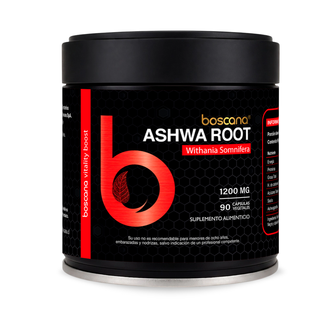 Ashwa Root, Withania Somnifera, 1200 MG - 90 cápsulas Vegetales - Suplemento Alimenticio